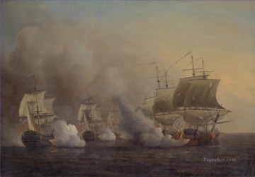  buena Pintura - Acción de Samuel Scott frente a la batalla naval del Cabo de Buena Esperanza 2
